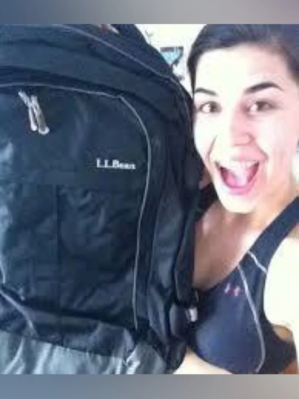 LL Bean Quickload Travel Pack Dark Blue Backpack Duffel Bag Navy Blue